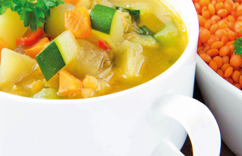 Sopa para emagrecer com couve-flor e batata